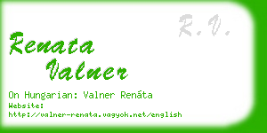 renata valner business card
