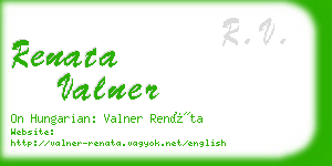 renata valner business card